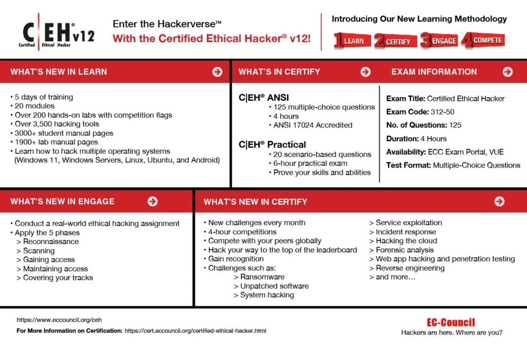 HackerBook CEH v12 ethical hacking training and certification course details