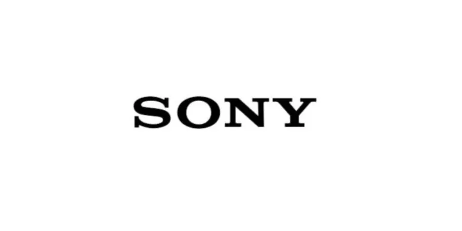 Sony logo on a white background